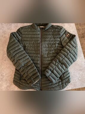 COLMAR Olive Green Quilted Puffer Down Jacket